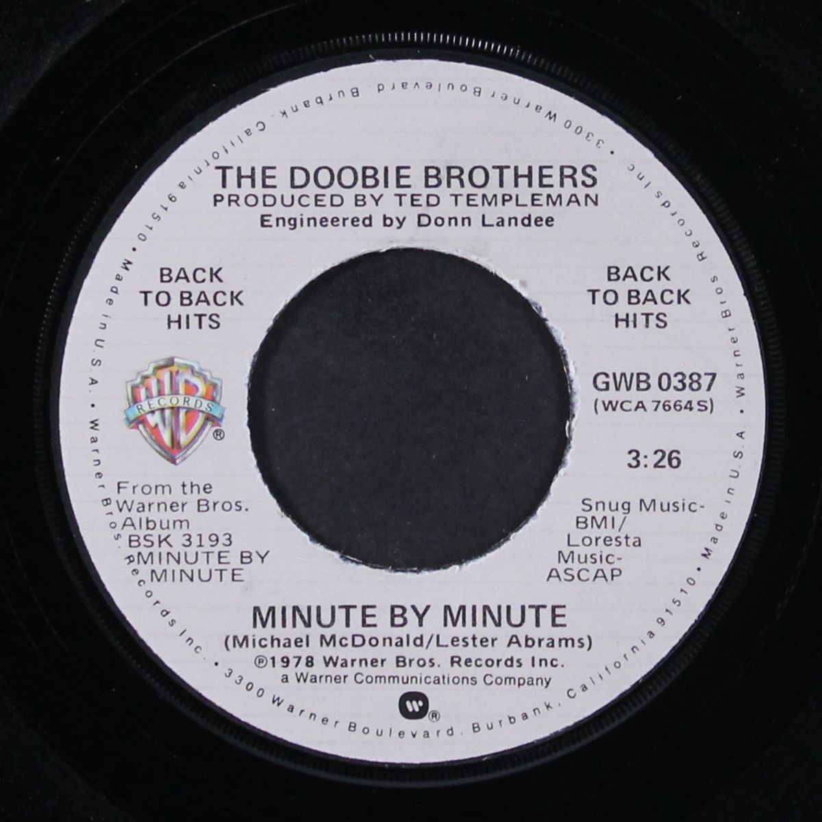 minute by minute / dependin' on you by DOOBIE BROTHERS