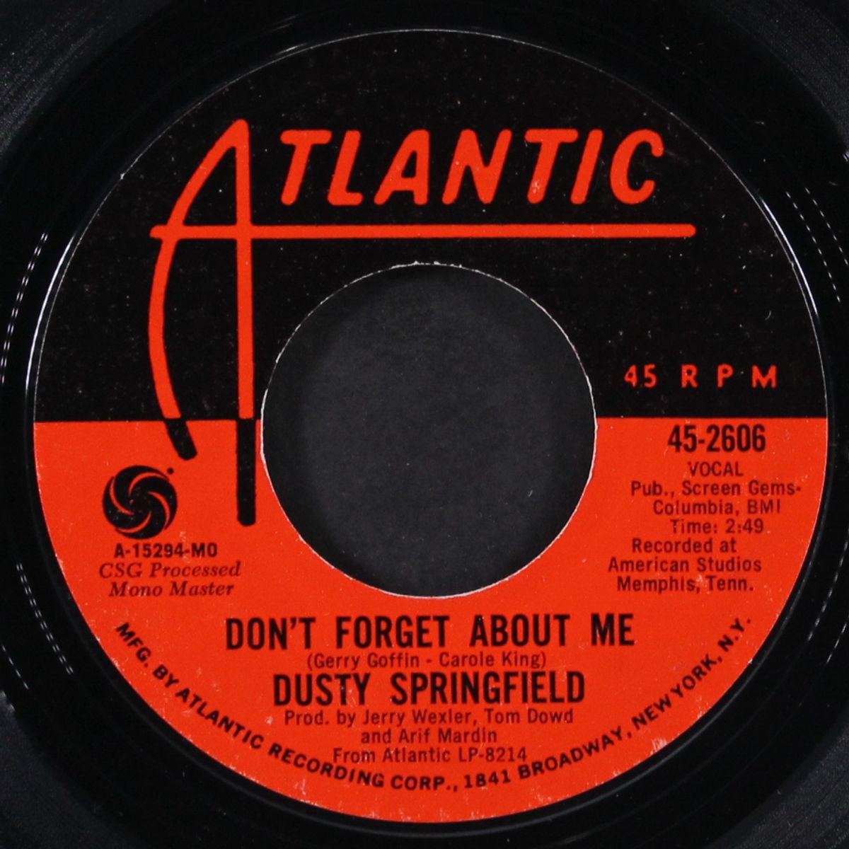 don't forget about me / breakfast in bed by DUSTY SPRINGFIELD