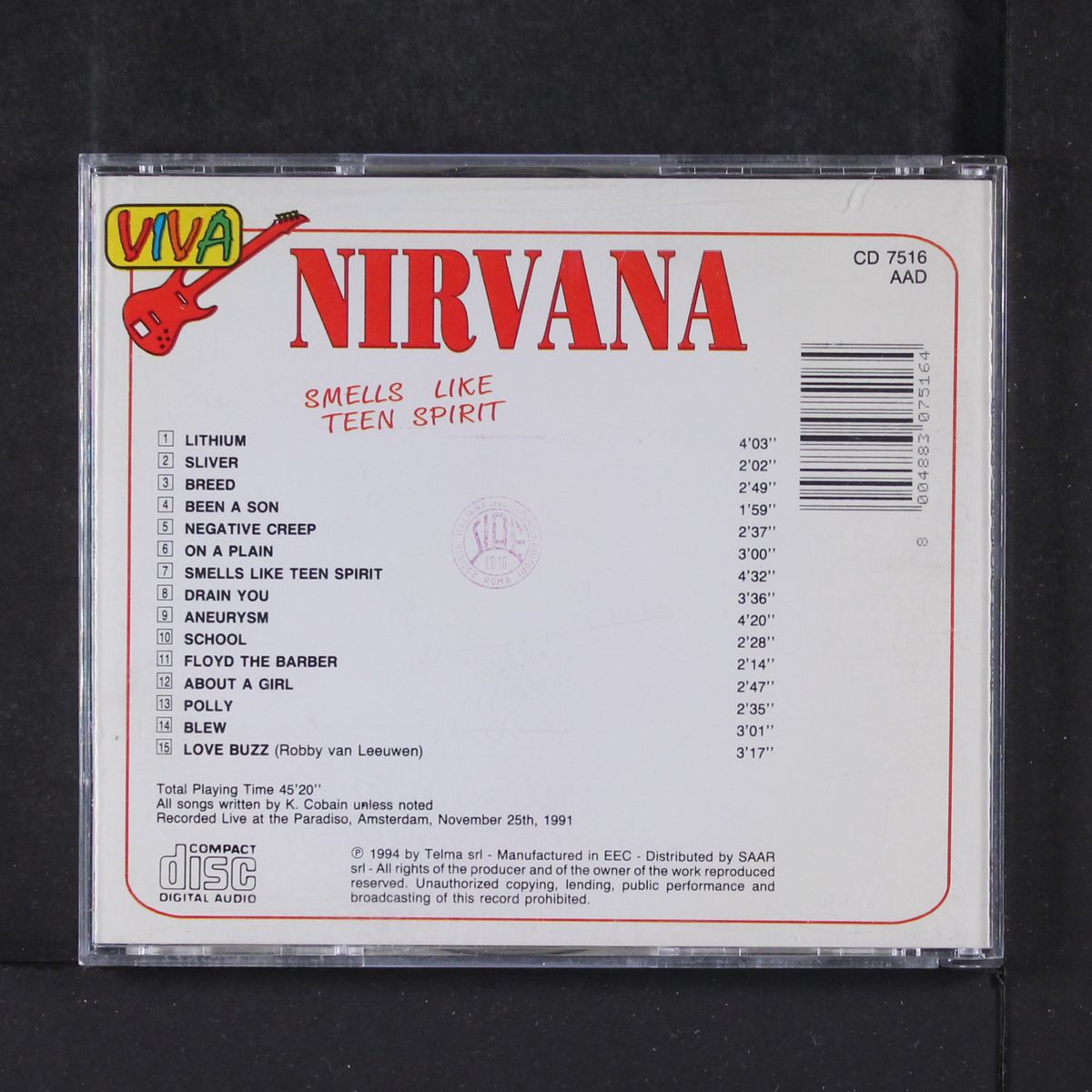 smells like teen spirit by NIRVANA