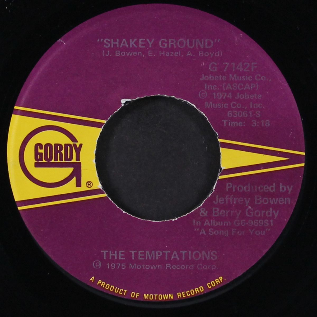 shakey ground / i'm a bachelor by TEMPTATIONS