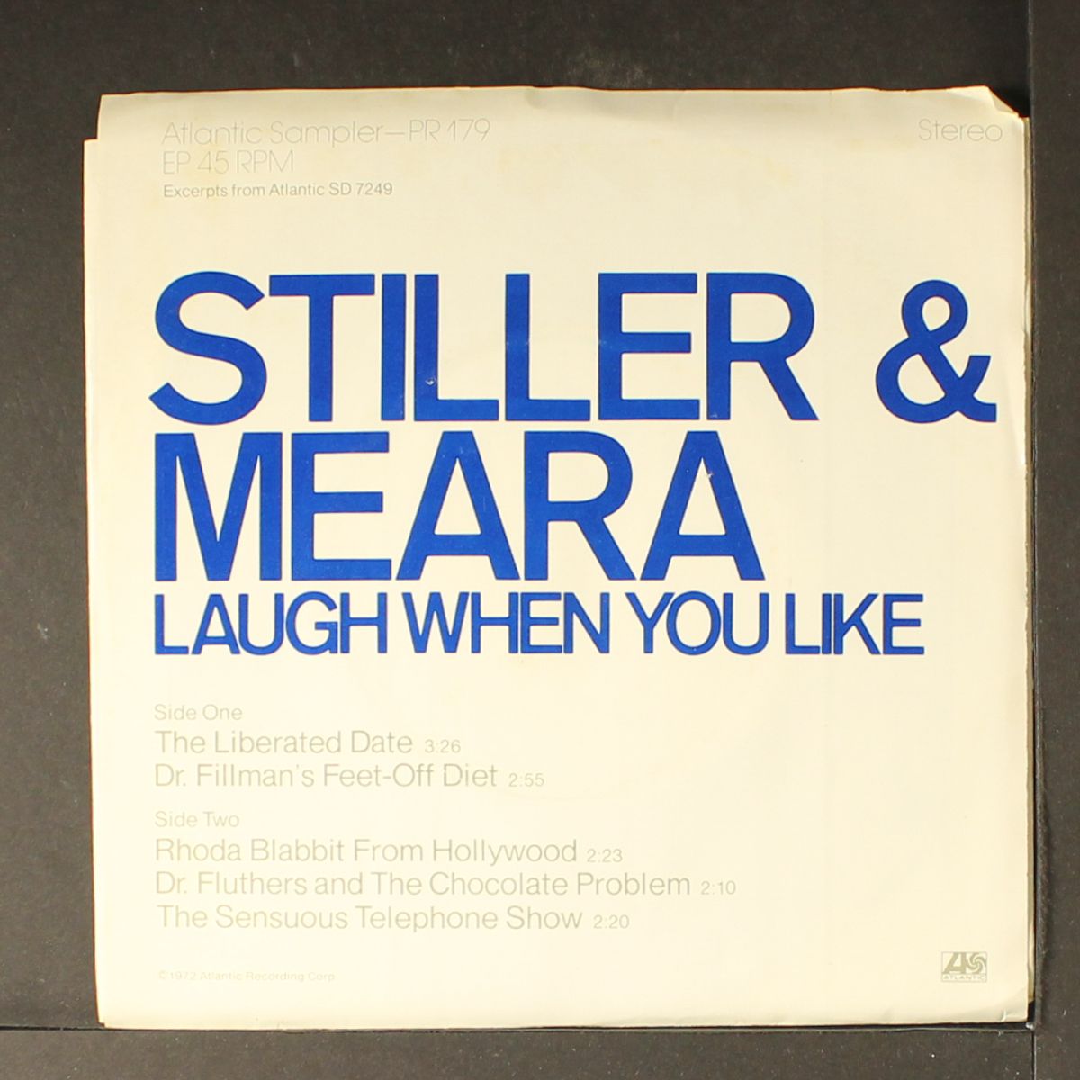 laugh when you like (escerpts) by JERRY STILLER & ANNE MEARA