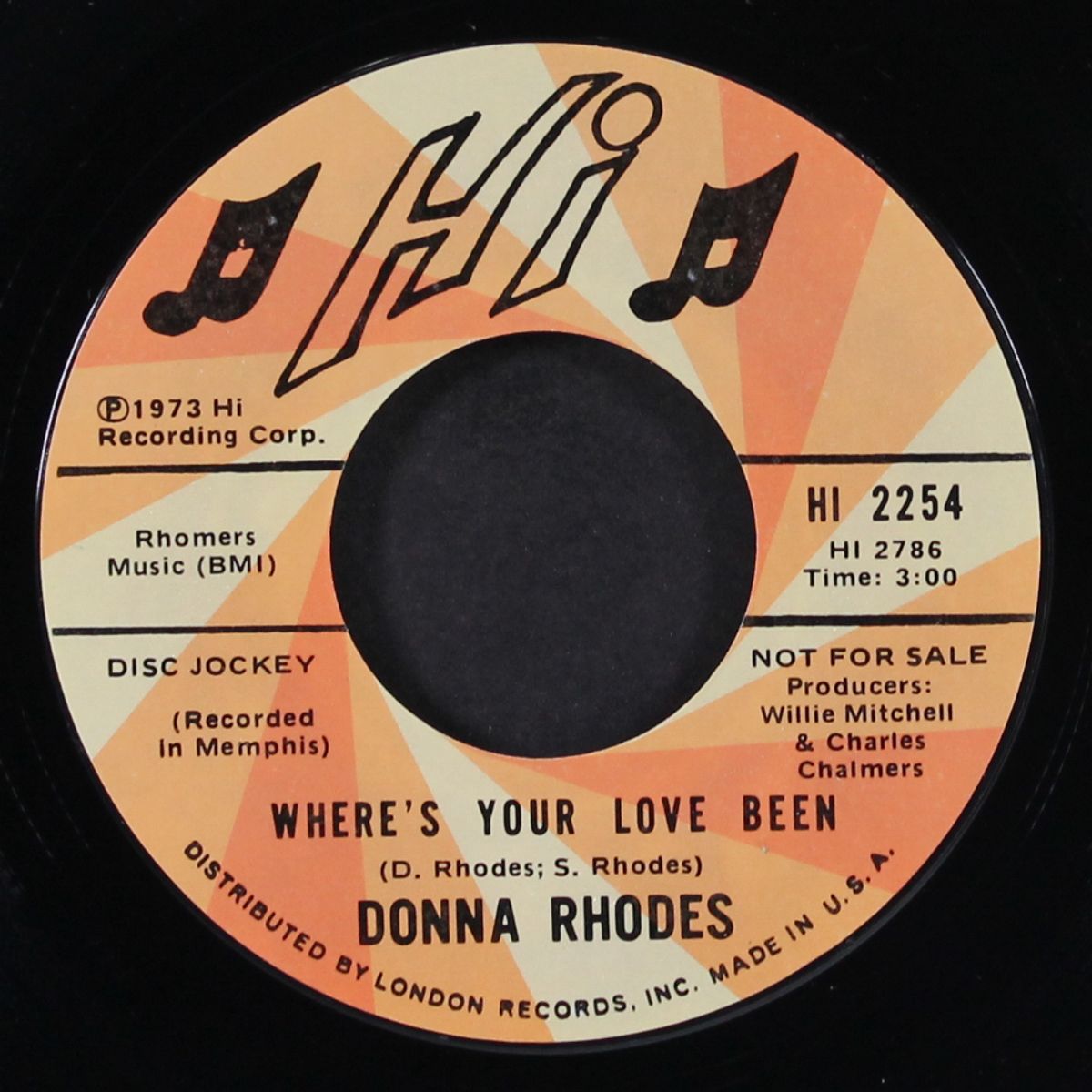 i just can't love you enough / where's your love been by DONNA RHODES
