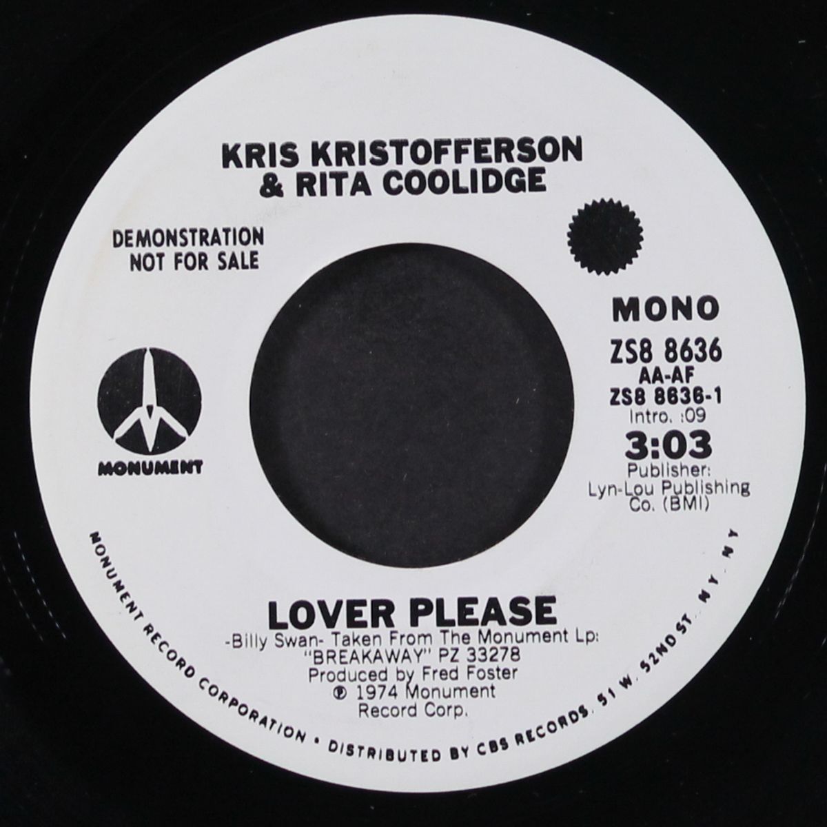 lover please / mono by KRIS KRISTOFFERSON & RITA COOLIDGE
