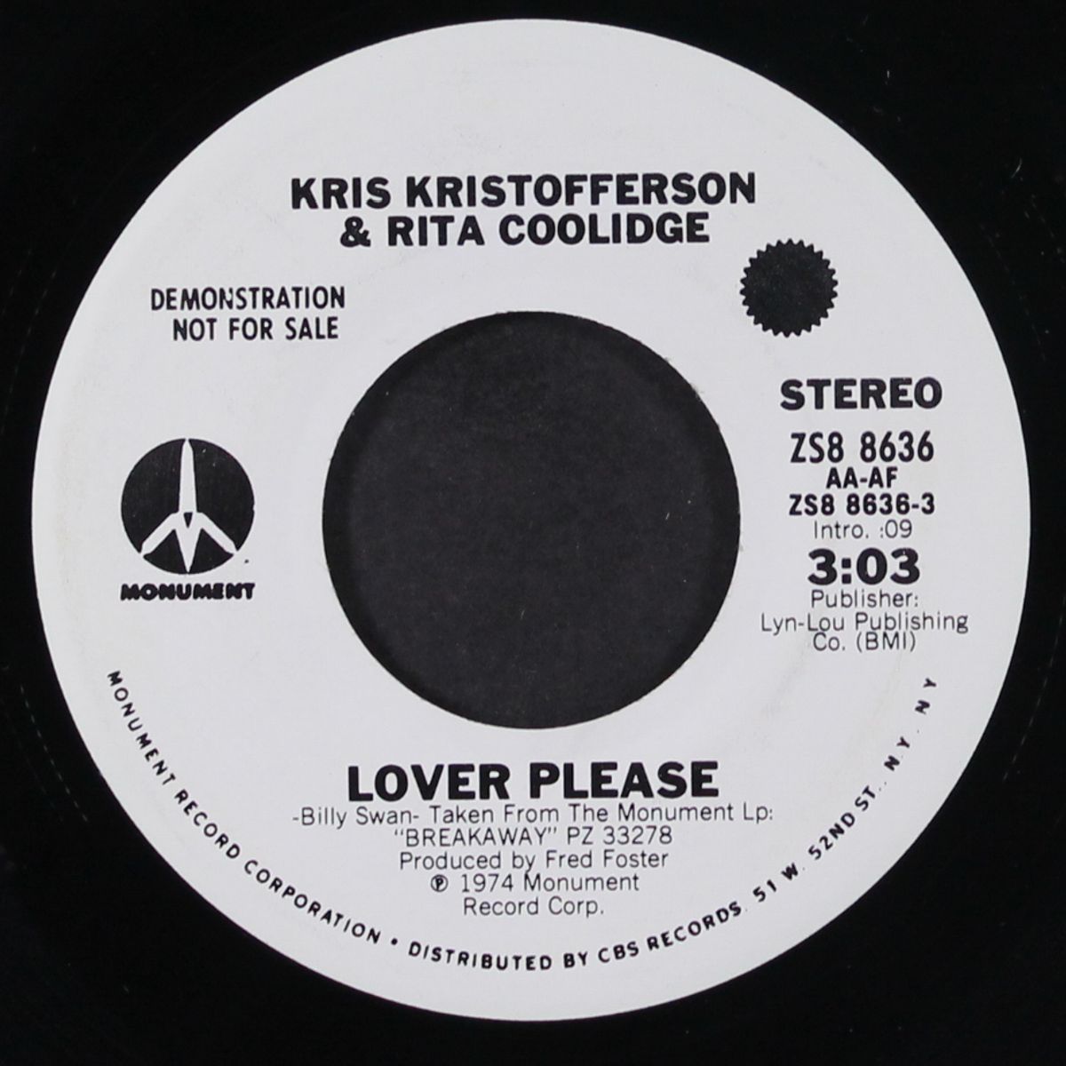 lover please / mono by KRIS KRISTOFFERSON & RITA COOLIDGE