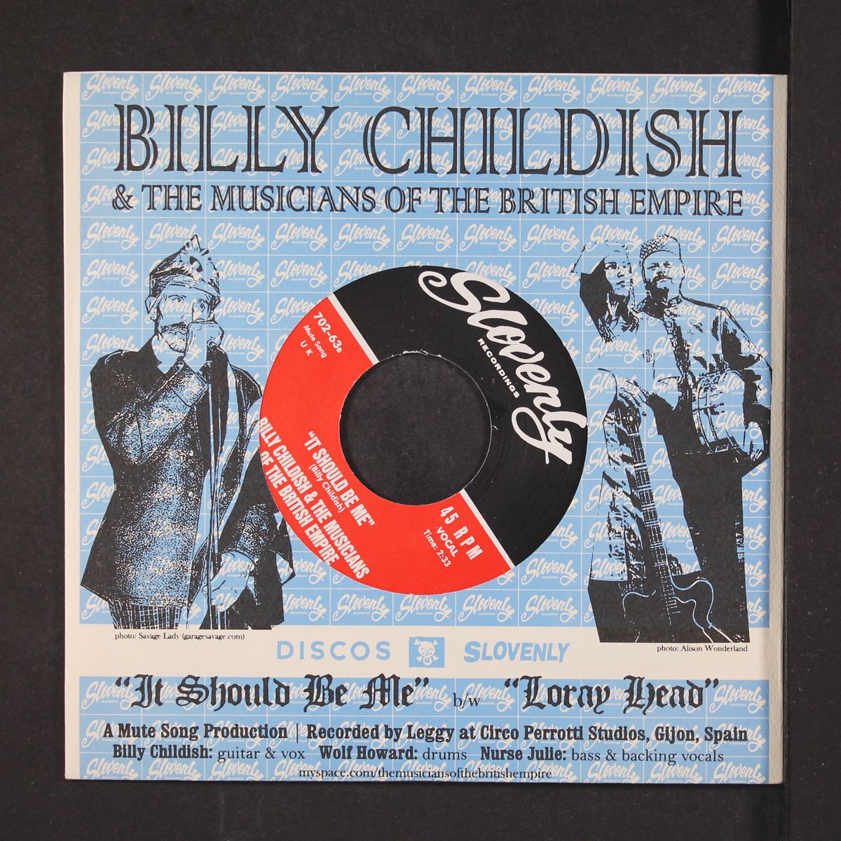 it should be me / loray head by BILLY CHILDISH & MUSICIANS OF THE BRITISH EMPI