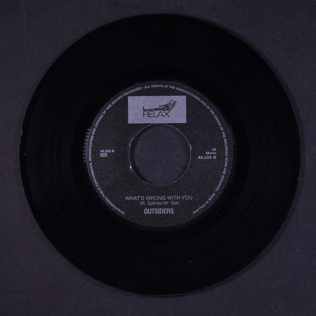 monkey on your back / what's wrong with you by OUTSIDERS