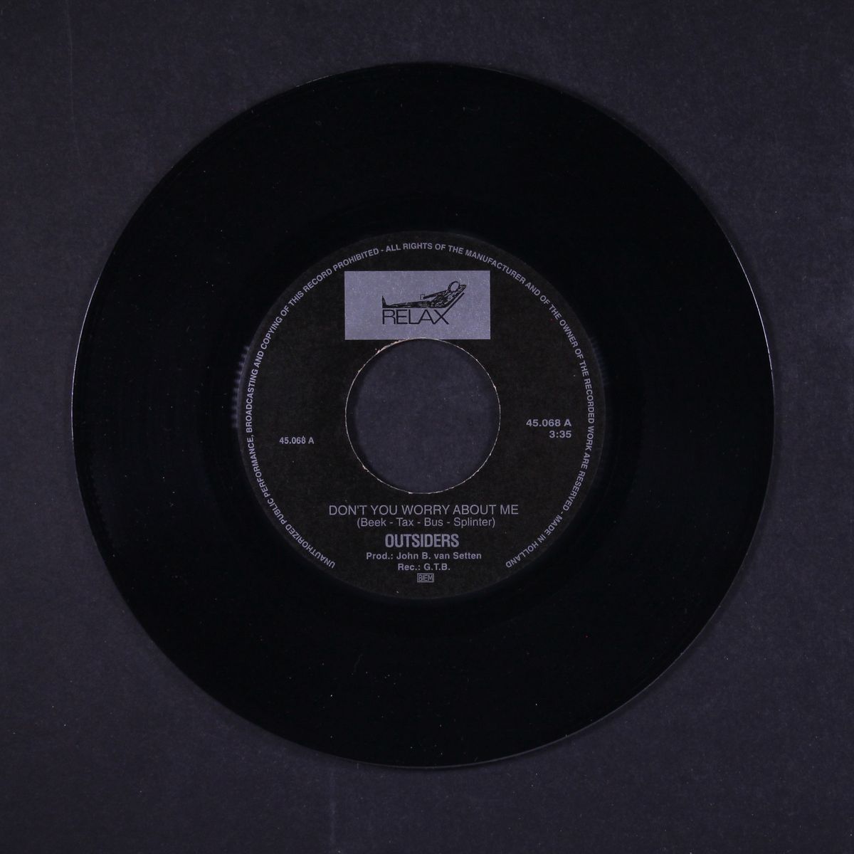 don't you worry about me / bird in a cage by OUTSIDERS