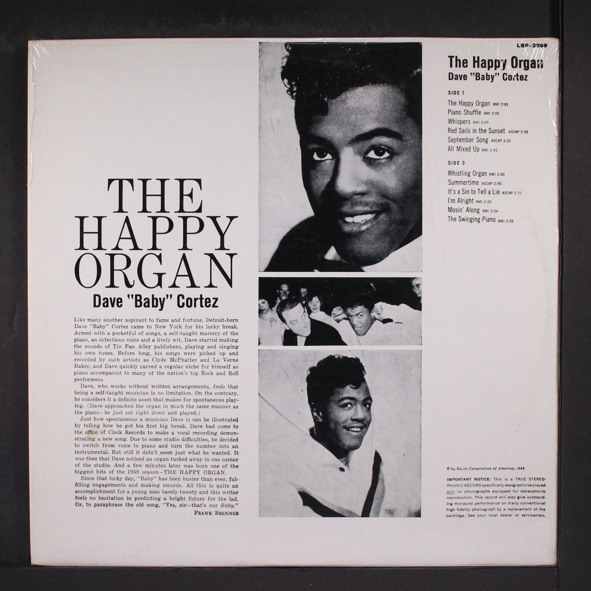 the happy organ by DAVE 'BABY' CORTEZ