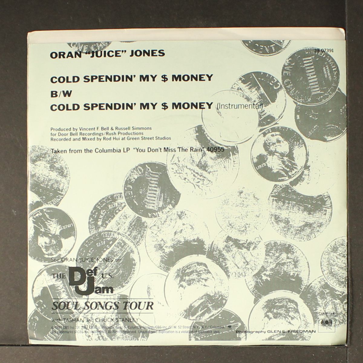 cold spendin' my $ money / same by ORAN "JUICE" JONES
