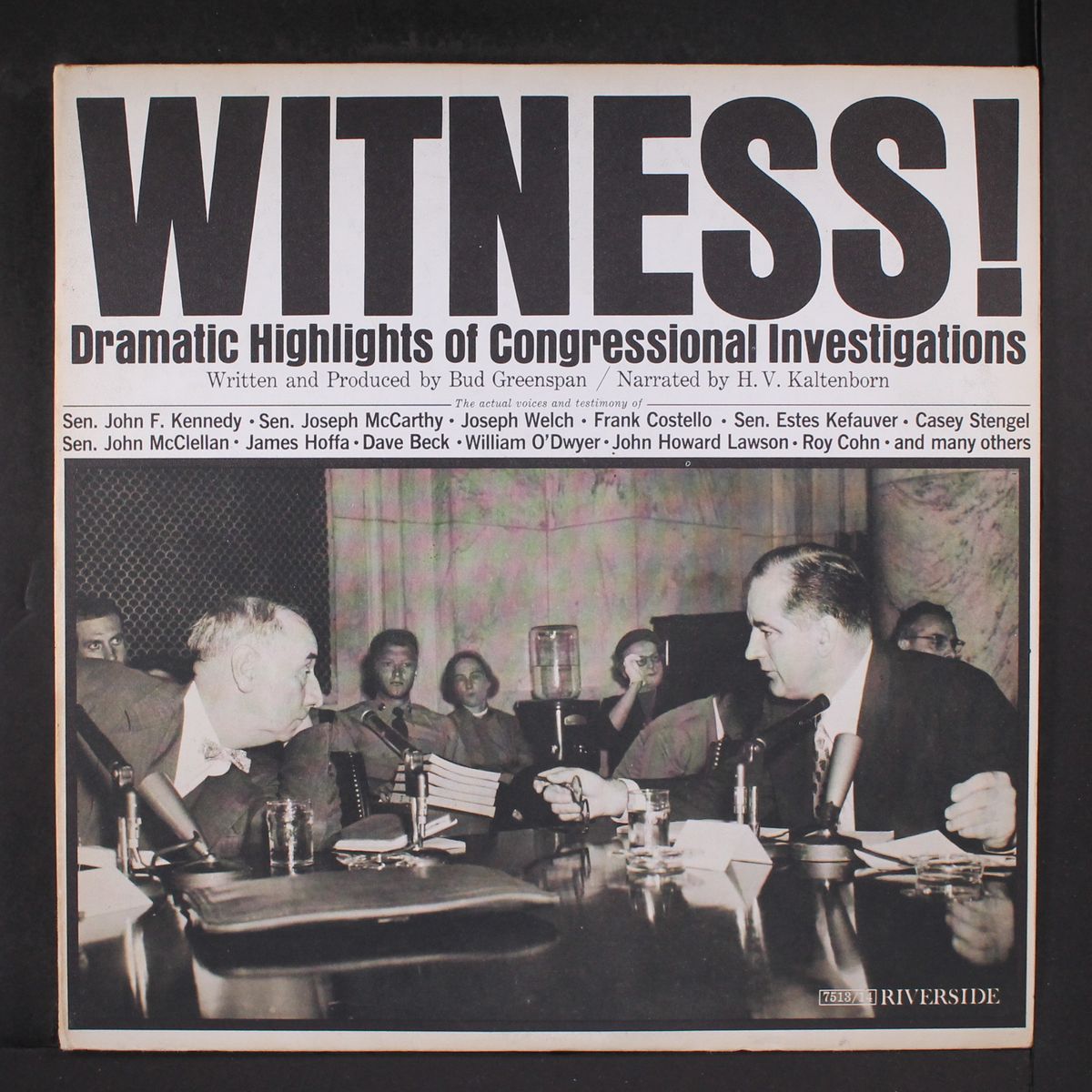 witness! dramatic highlights of congressional investigations by H.V. KALTENBORN