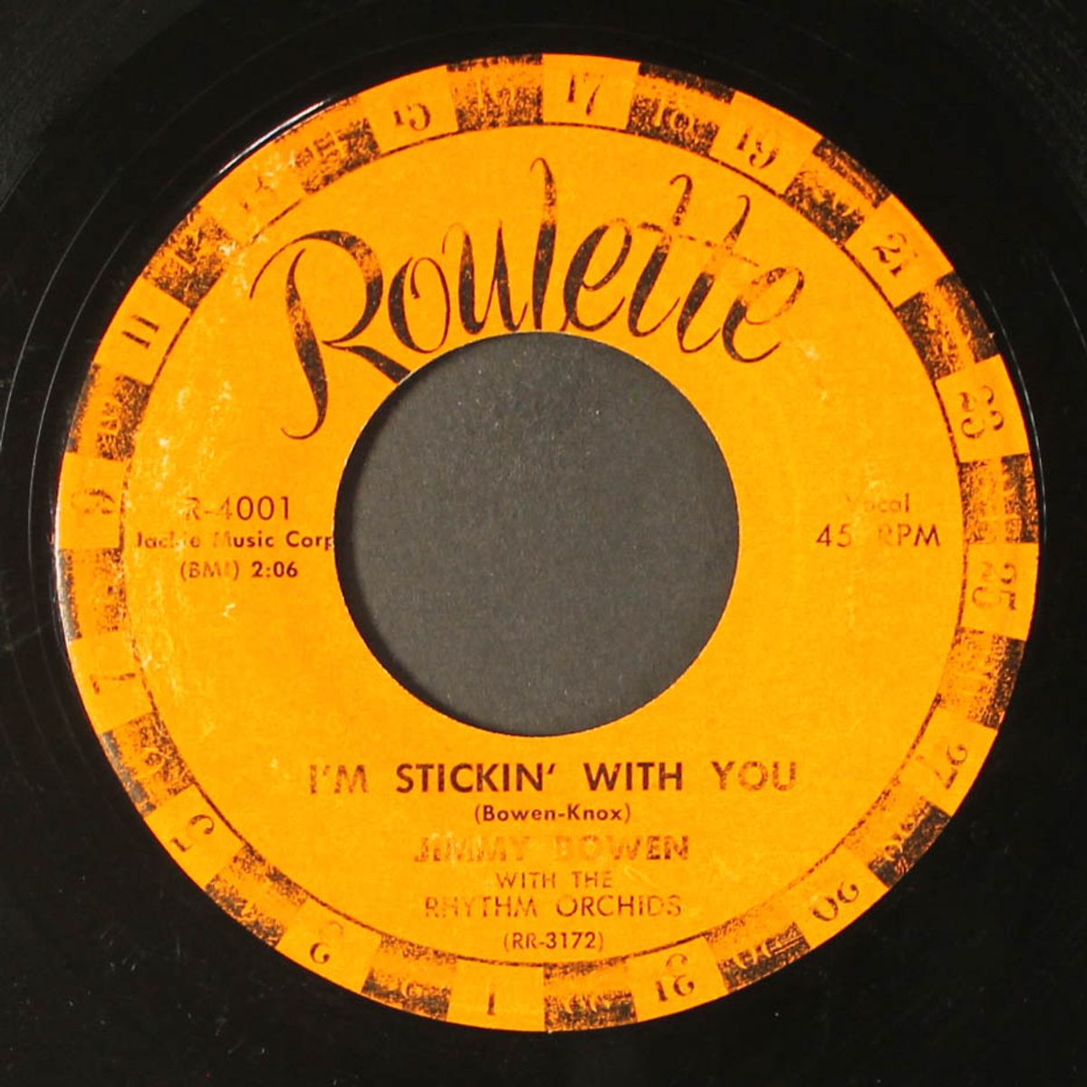 i'm stickin' with you / ever lovin' fingers by JIMMY BOWEN