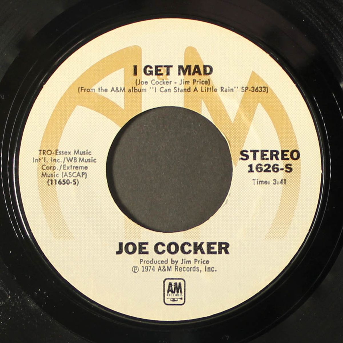 i can stand a little rain / i get mad by JOE COCKER