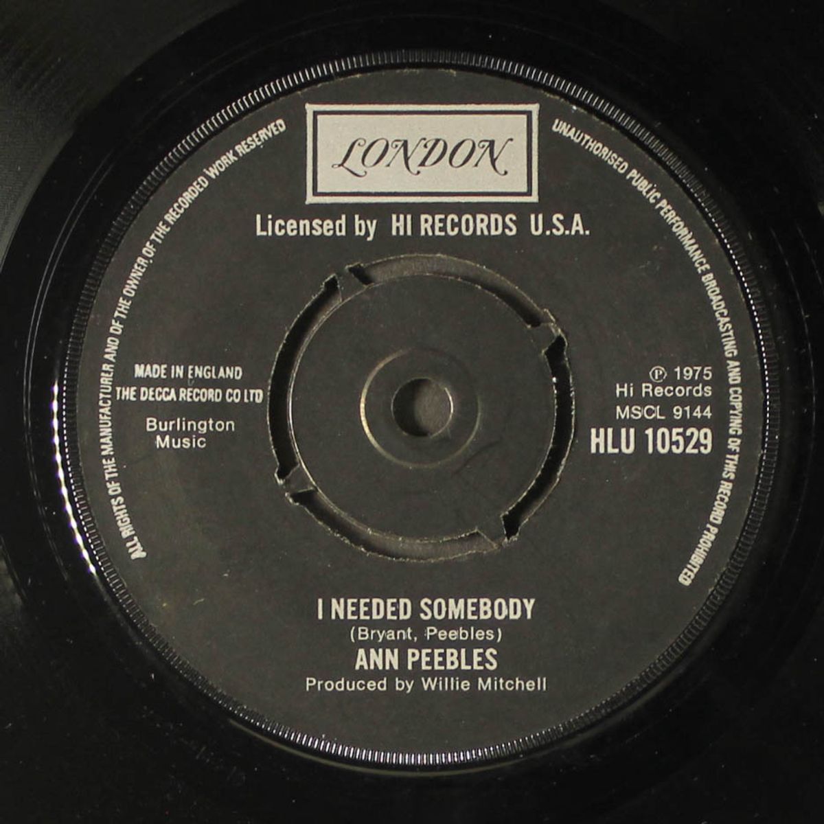 i don't lend my man / i needed somebody by ANN PEEBLES