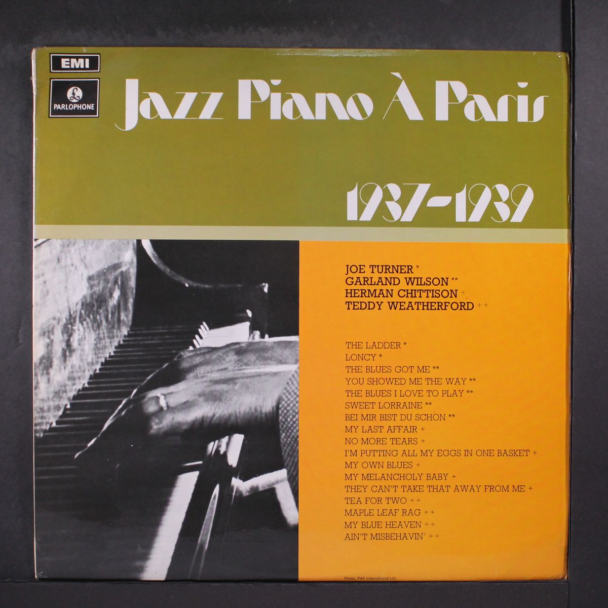 jazz piano a paris 1937 - 1939 by VARIOUS