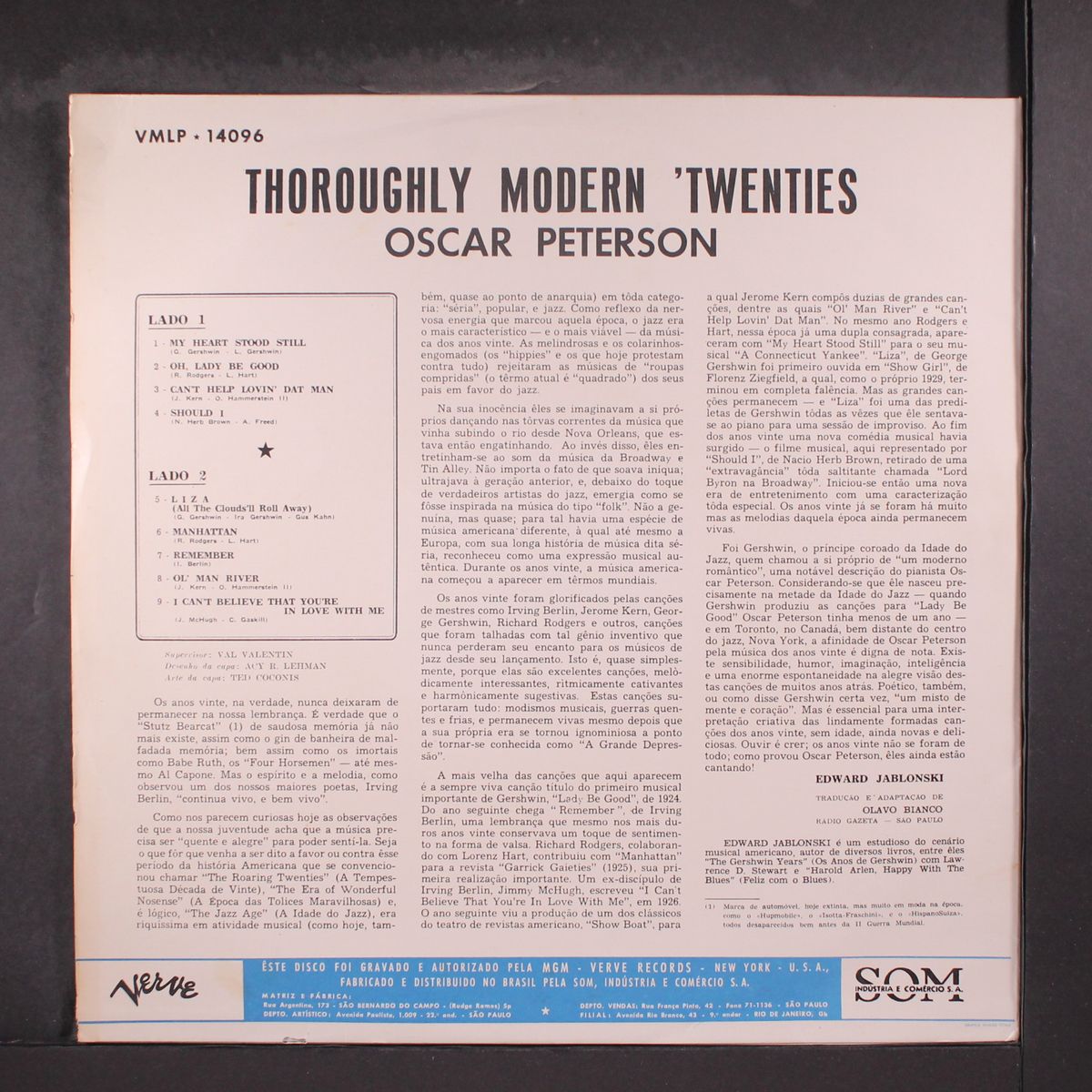 thoroughly modern twenties by OSCAR PETERSON