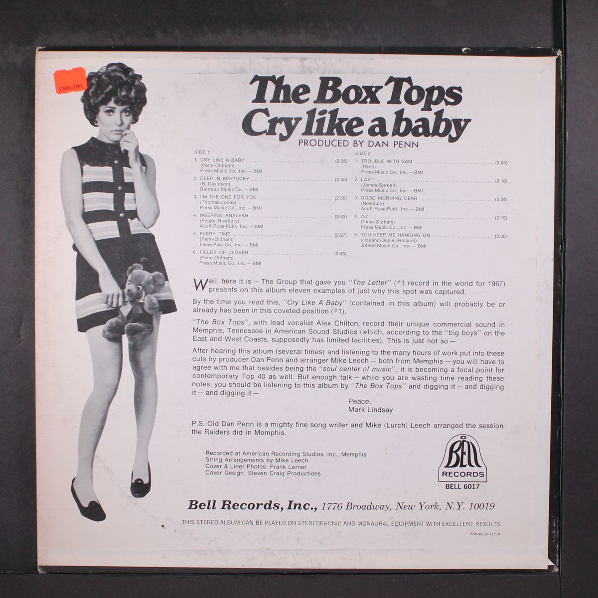 cry like a baby by BOX TOPS