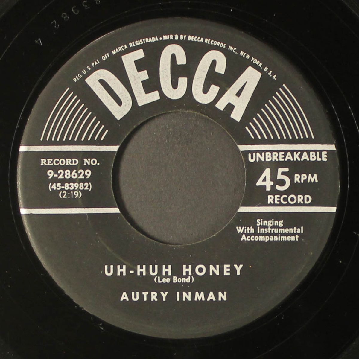 uh-huh honey / that's all right by AUTRY INMAN