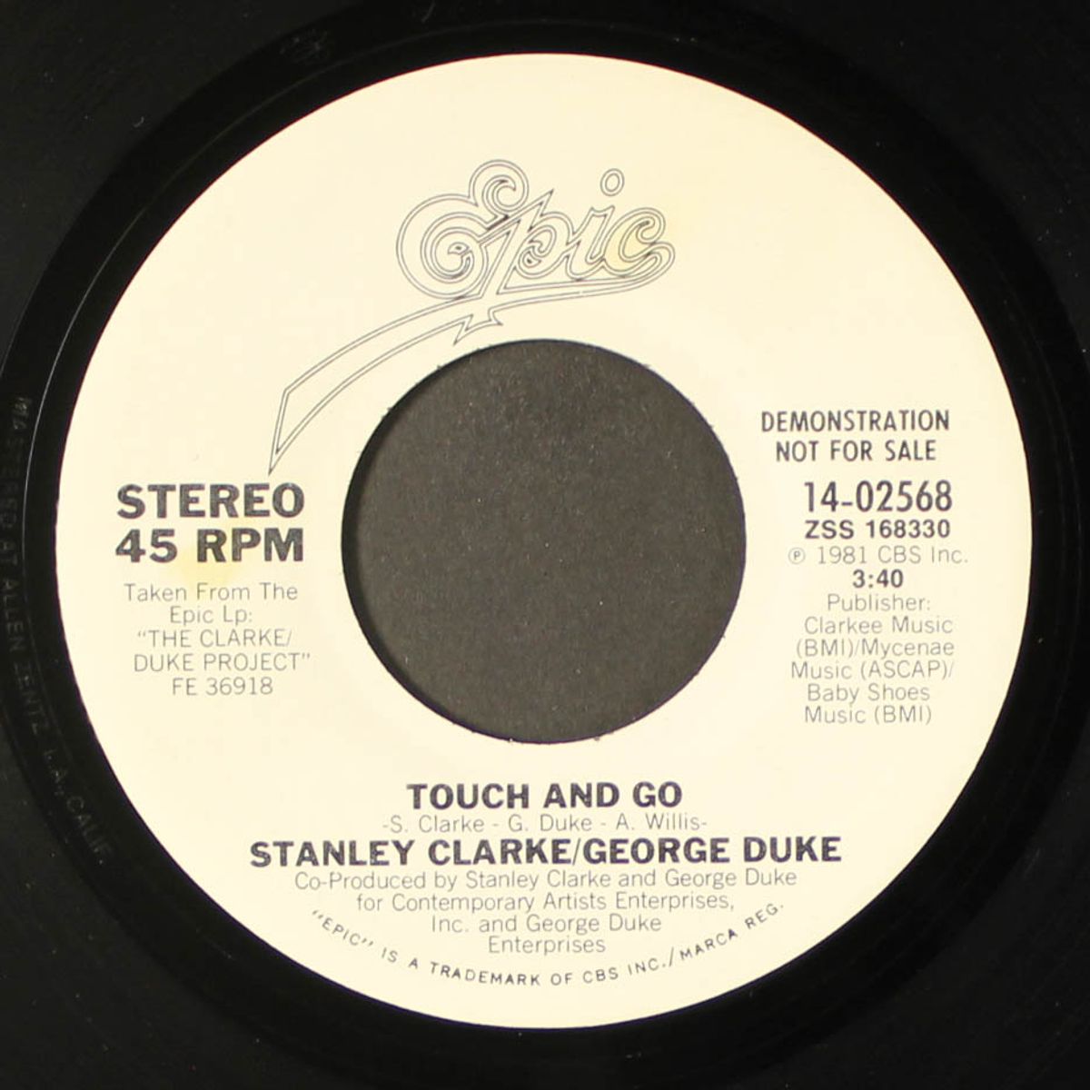 touch and go / same by STANLEY CLARKE & GEORGE DUKE