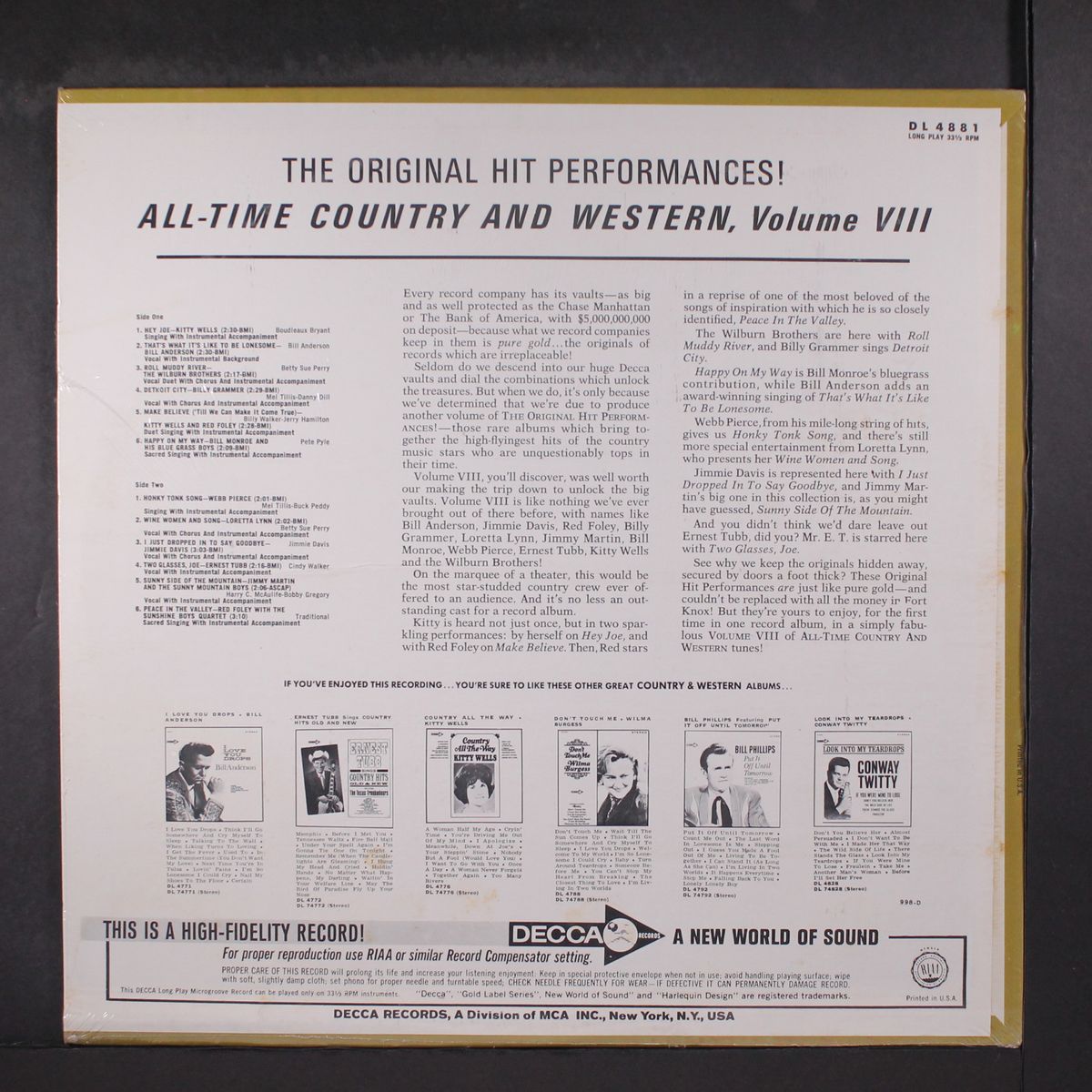 all-time country & western vol. 8 by VARIOUS