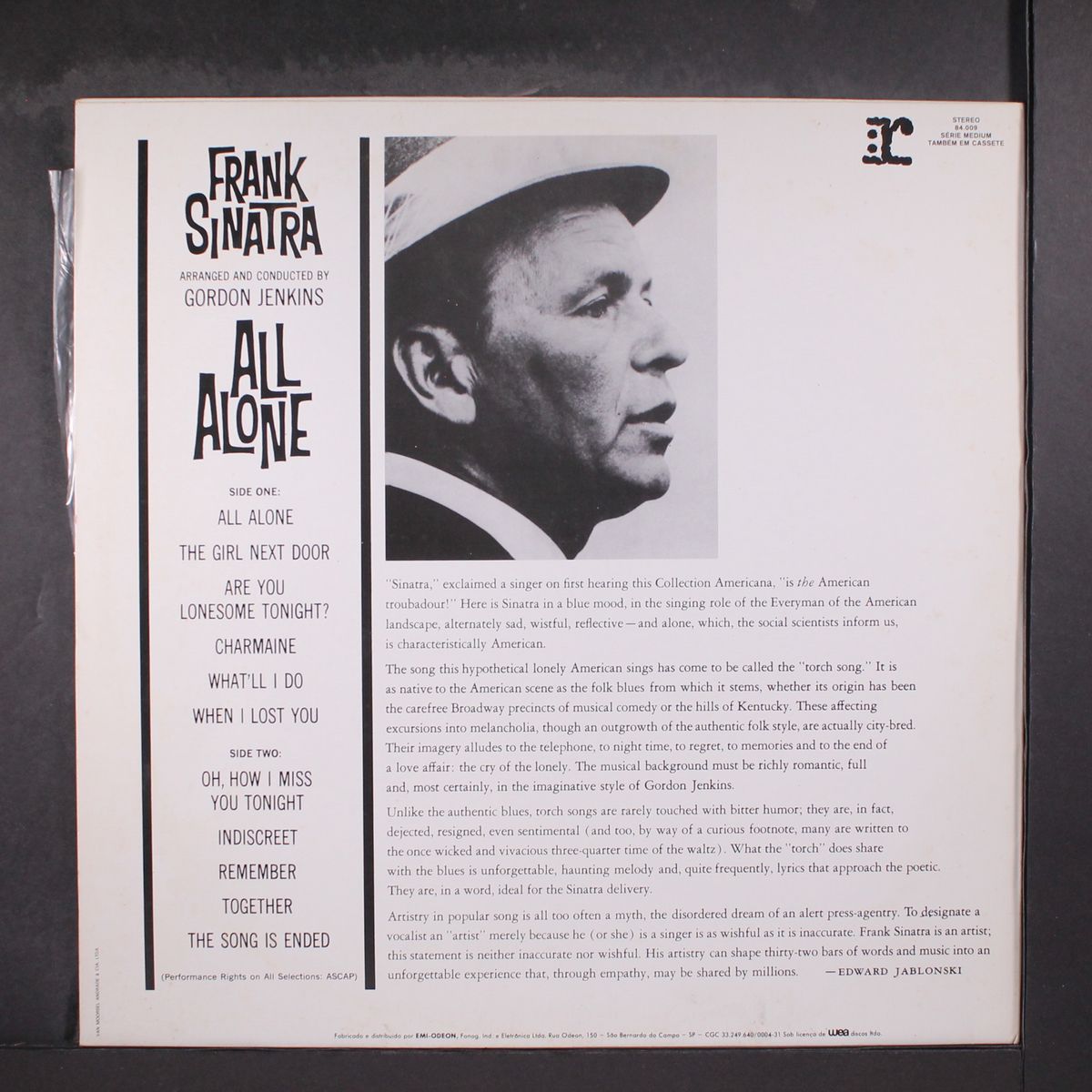 all alone by FRANK SINATRA