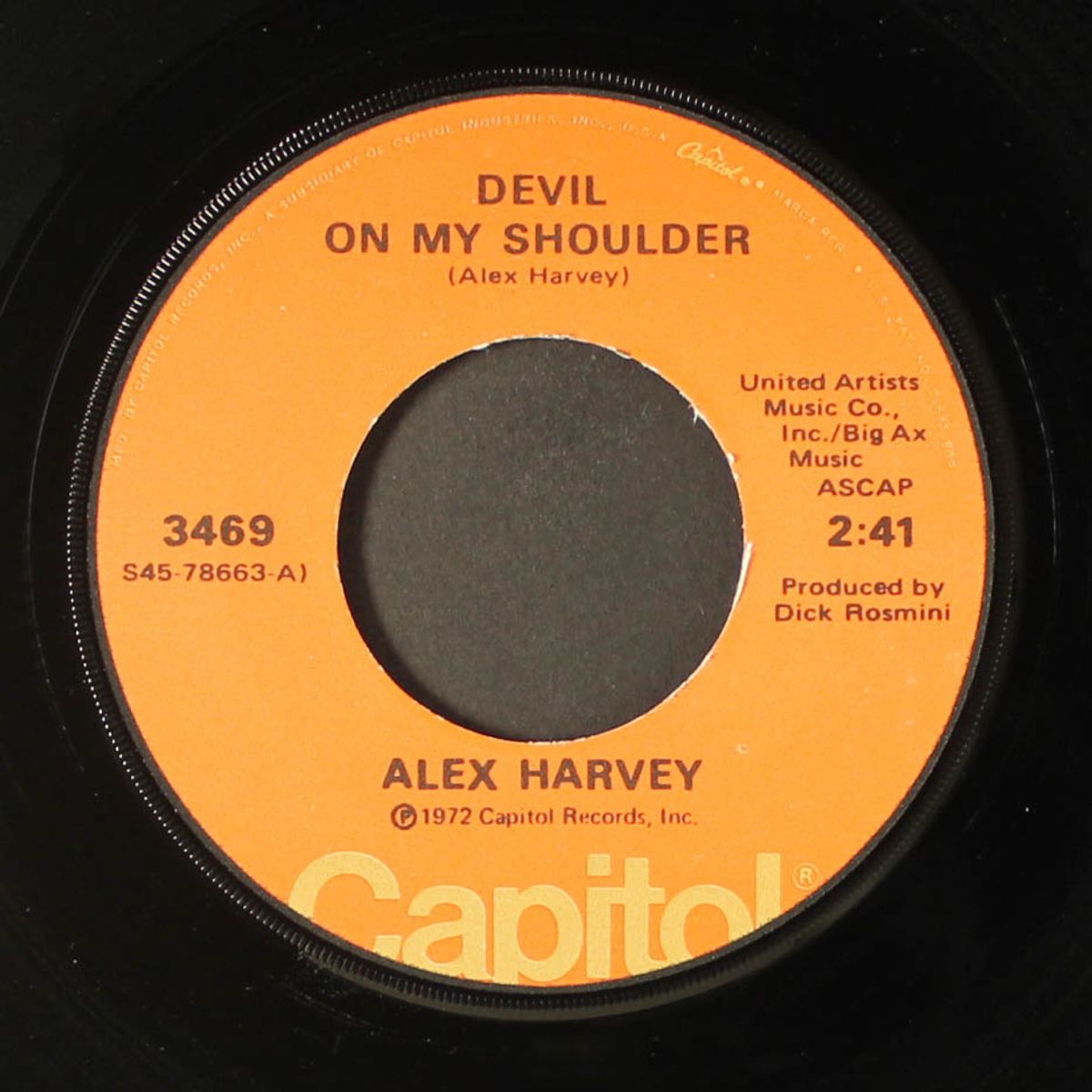 devil on my shoulder / angeline by ALEX HARVEY