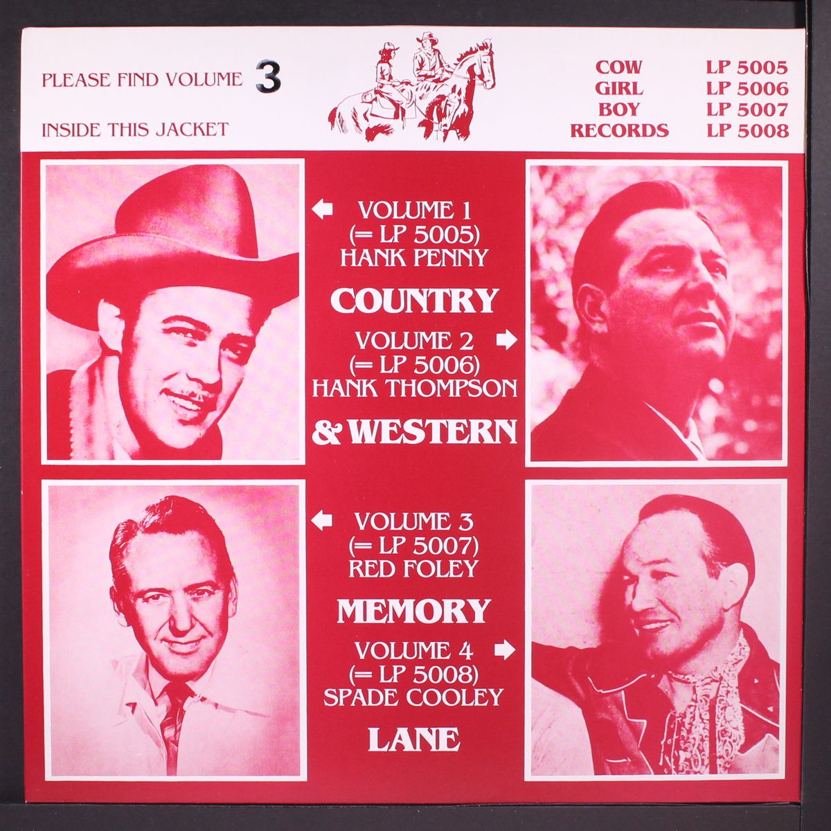country & western memory lane by RED FOLEY