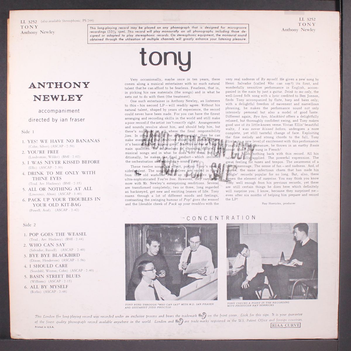 tony by ANTHONY NEWLEY