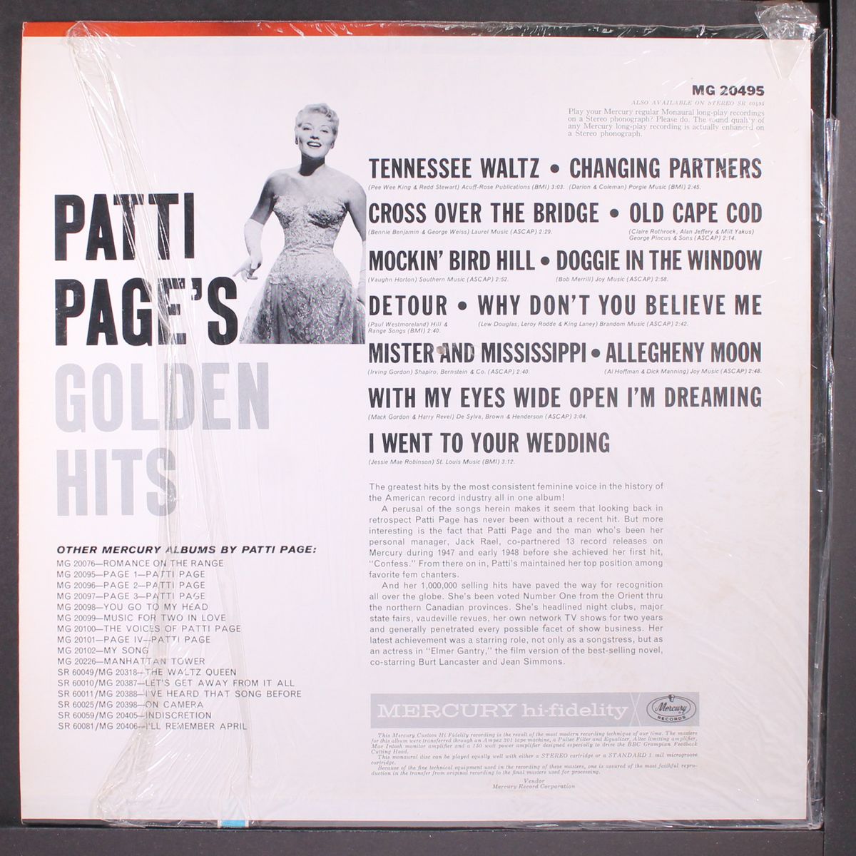 golden hits by PATTI PAGE