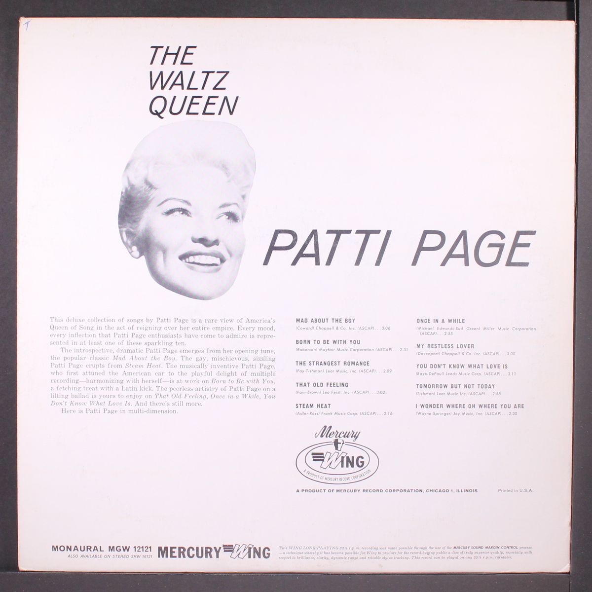 the waltz queen by PATTI PAGE