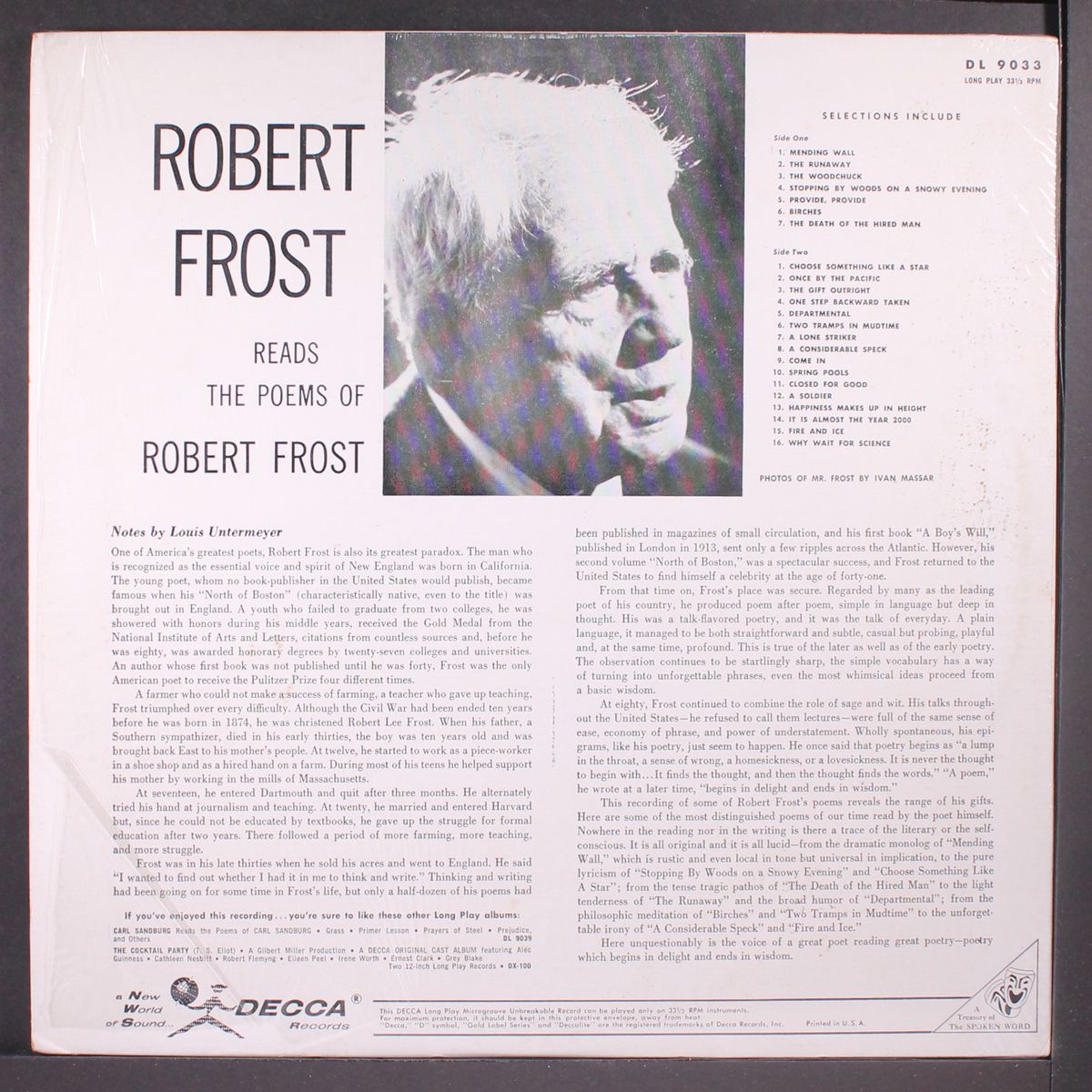reads the poems of robert frost by ROBERT FROST