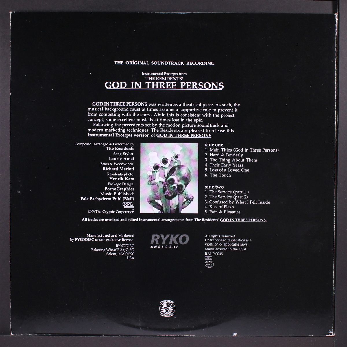 god in three persons by RESIDENTS