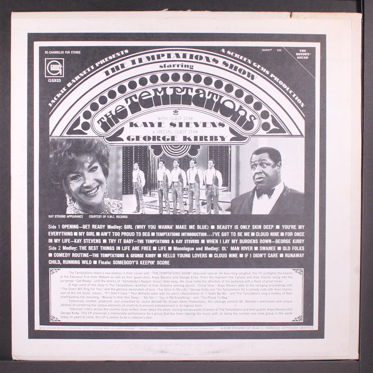 the temptations show by TEMPTATIONS