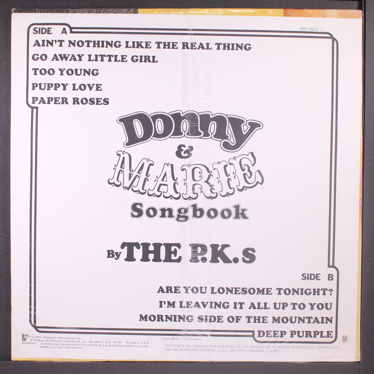donny & marie songbook by P.K. & SOUND EXPLOSION