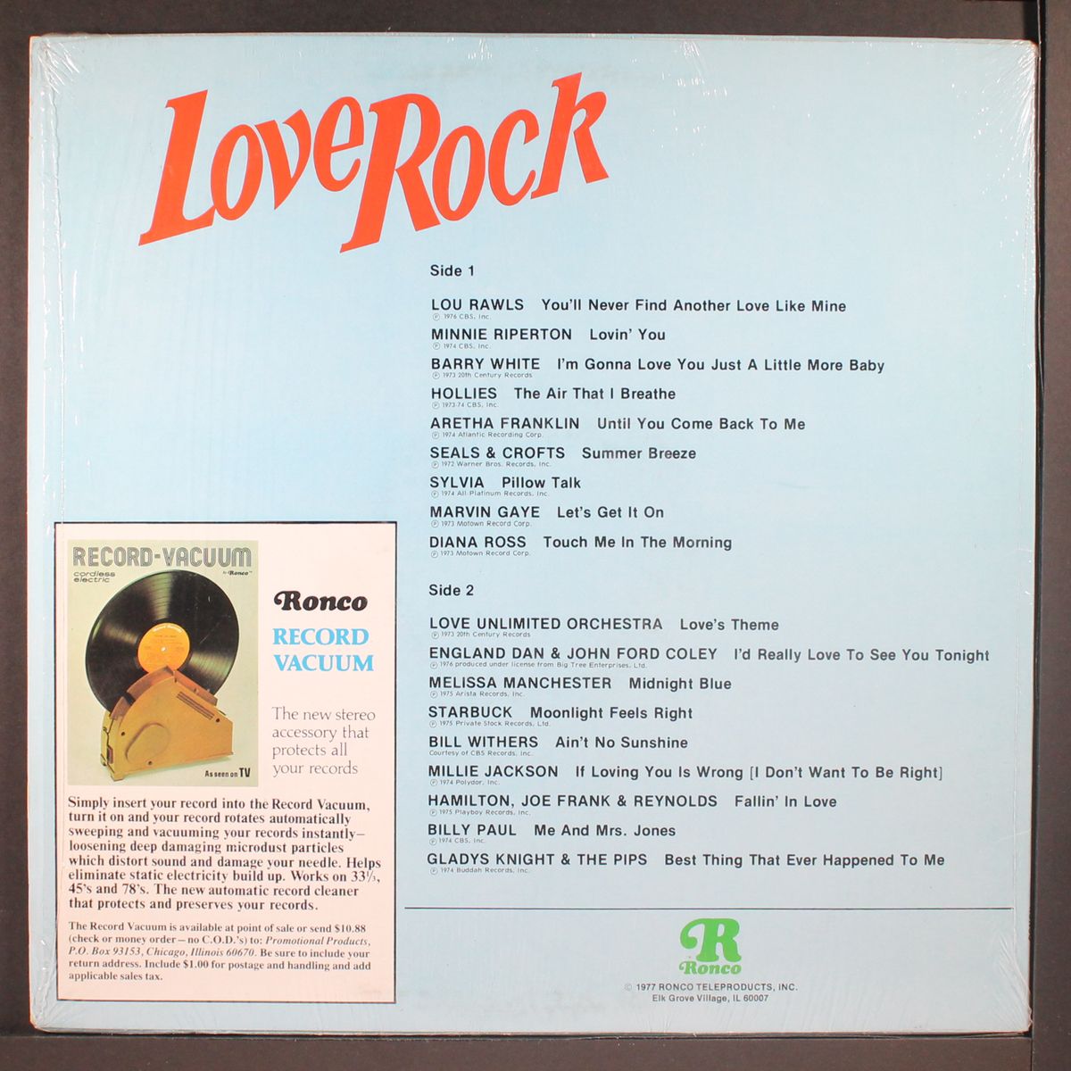 ronco presents love rock by VARIOUS