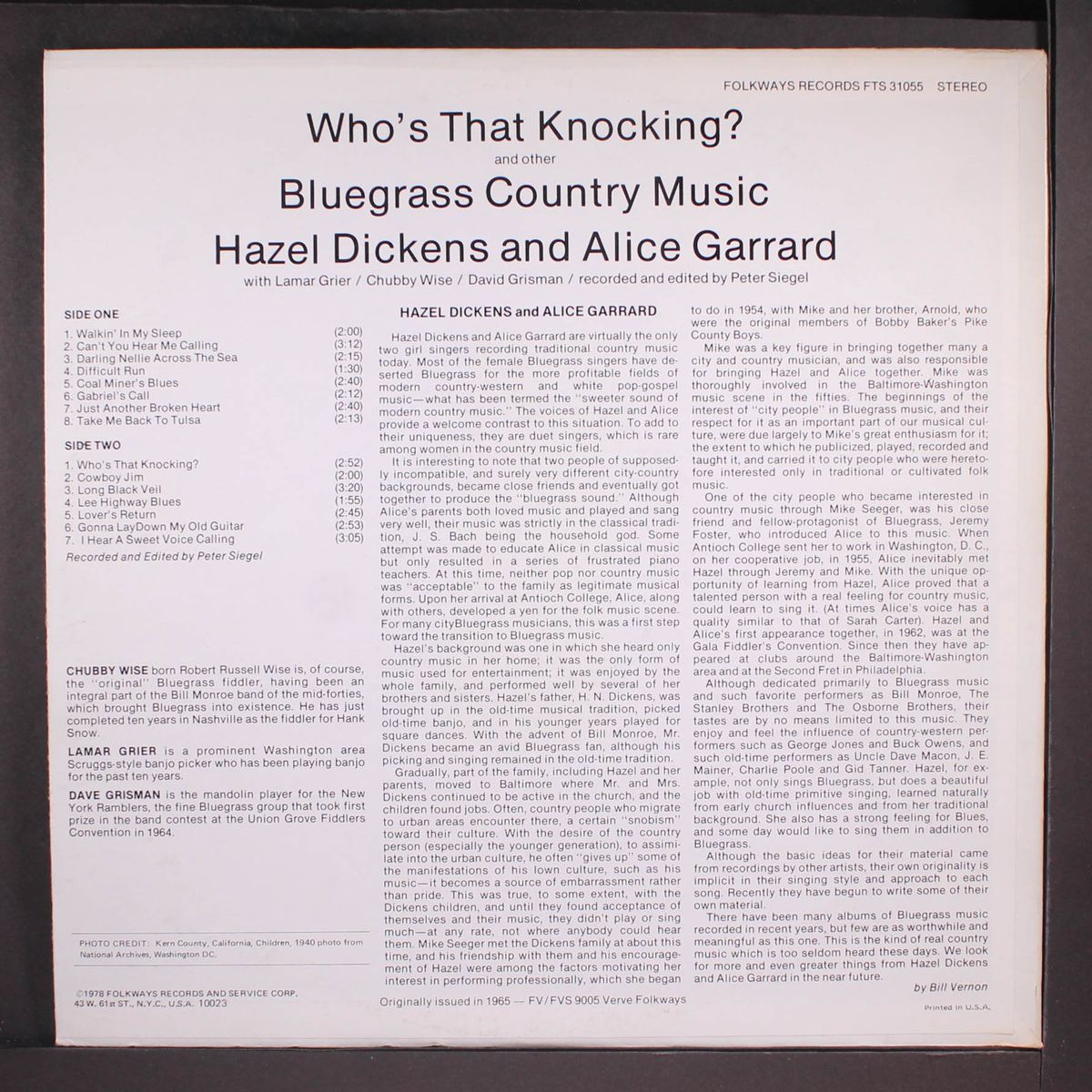 who's that knocking? by HAZEL DICKENS & ALICE GERRARD