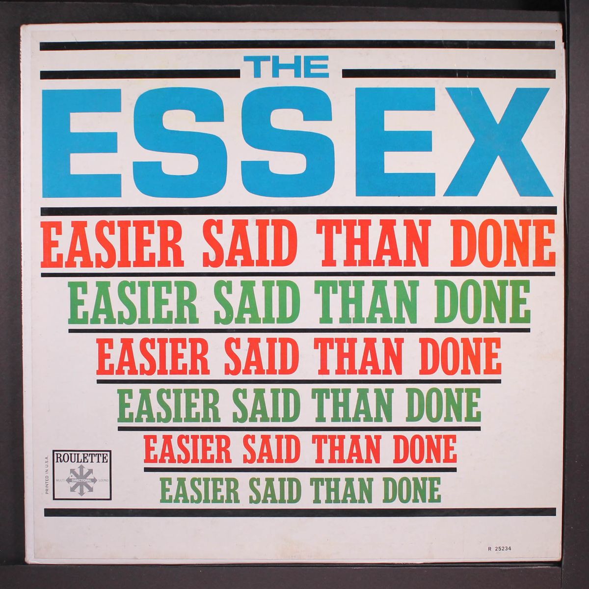 easier said than done by ESSEX