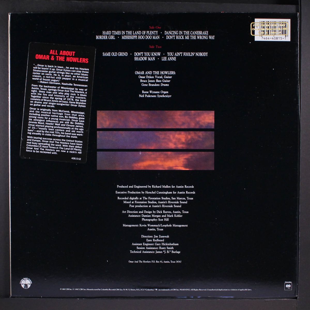 hard times in the land of plenty by OMAR & HOWLERS