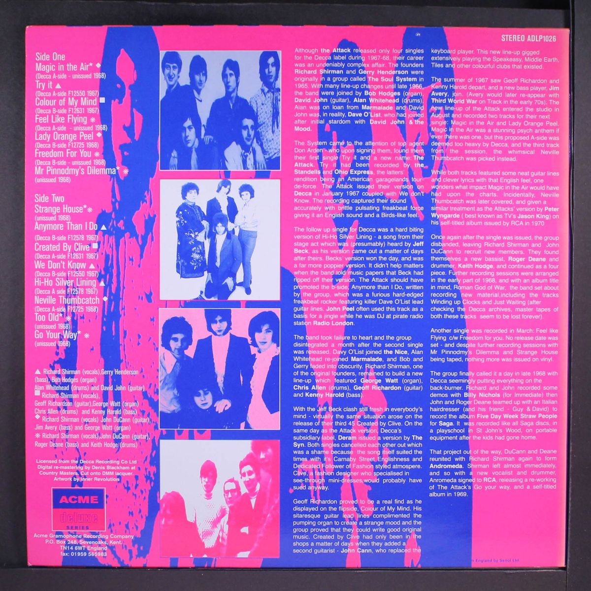 the complete recordings from 1967-68 by ATTACK
