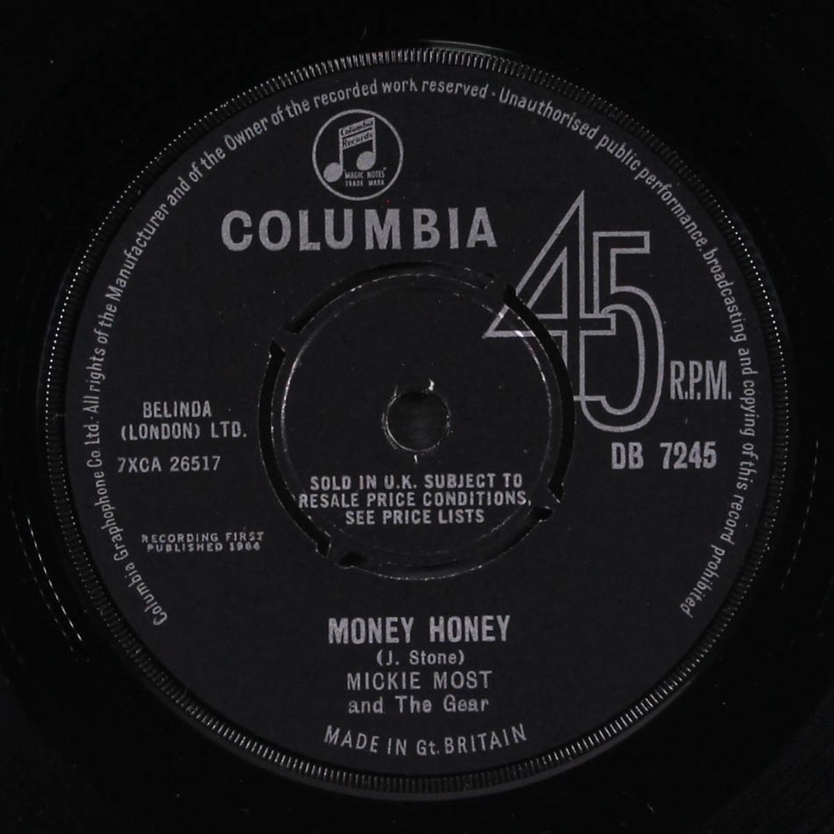 money honey / that's alright by MICKIE MOST & THE GEAR