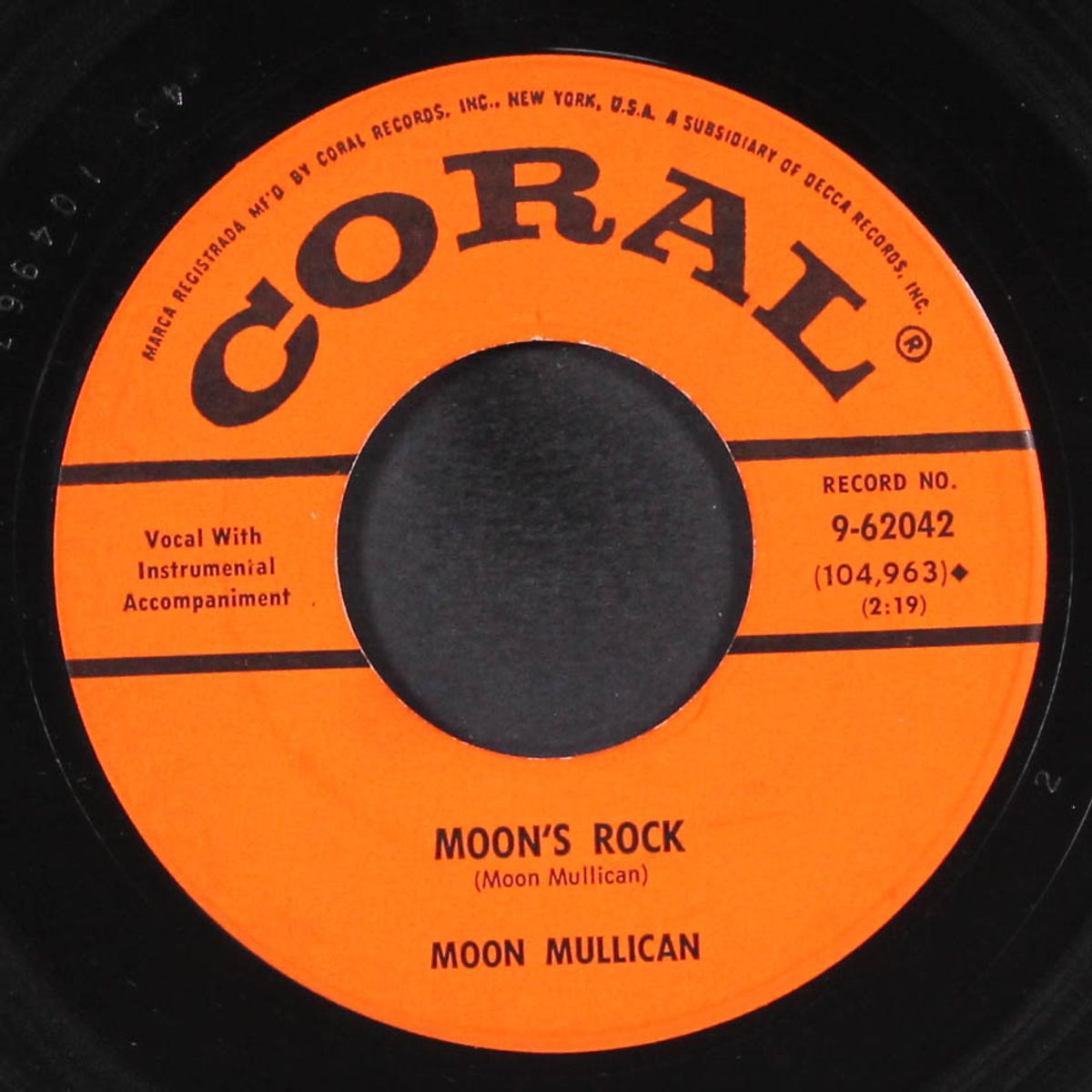 moon's rock / sweet rockin' music by MOON MULLICAN
