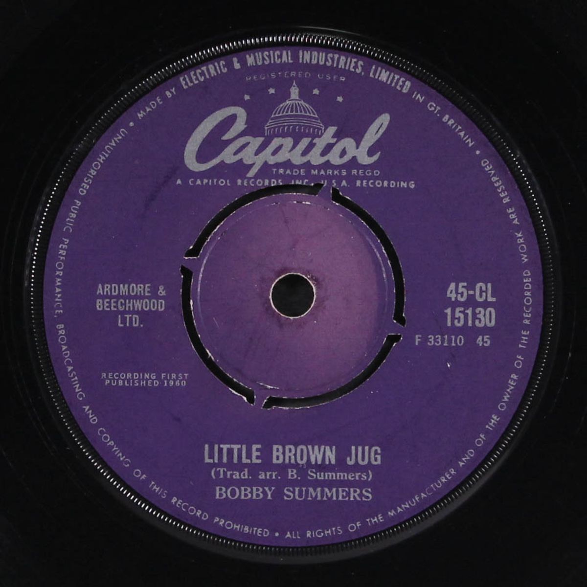 little brown jug / twelth street rag by BOBBY SUMMERS