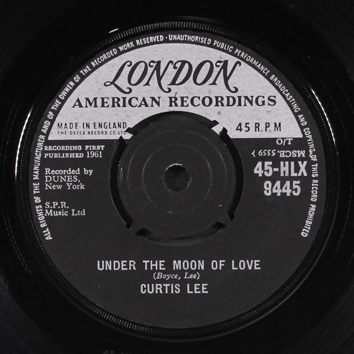 beverly jean / under the moon of love by CURTIS LEE