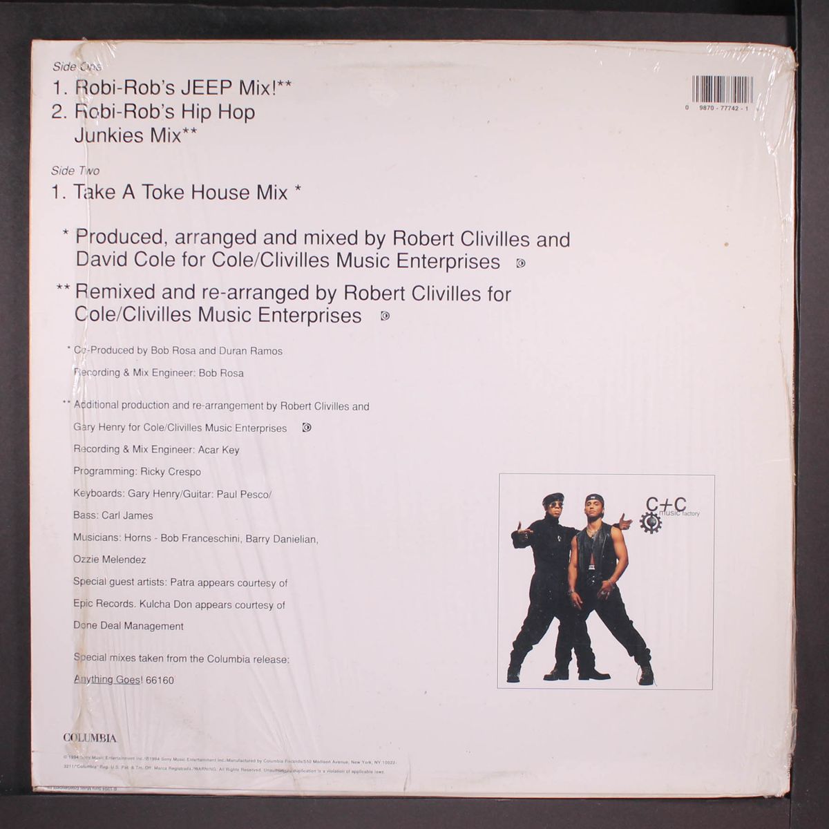 Take A Toke by C+C MUSIC FACTORY | Records By Mail