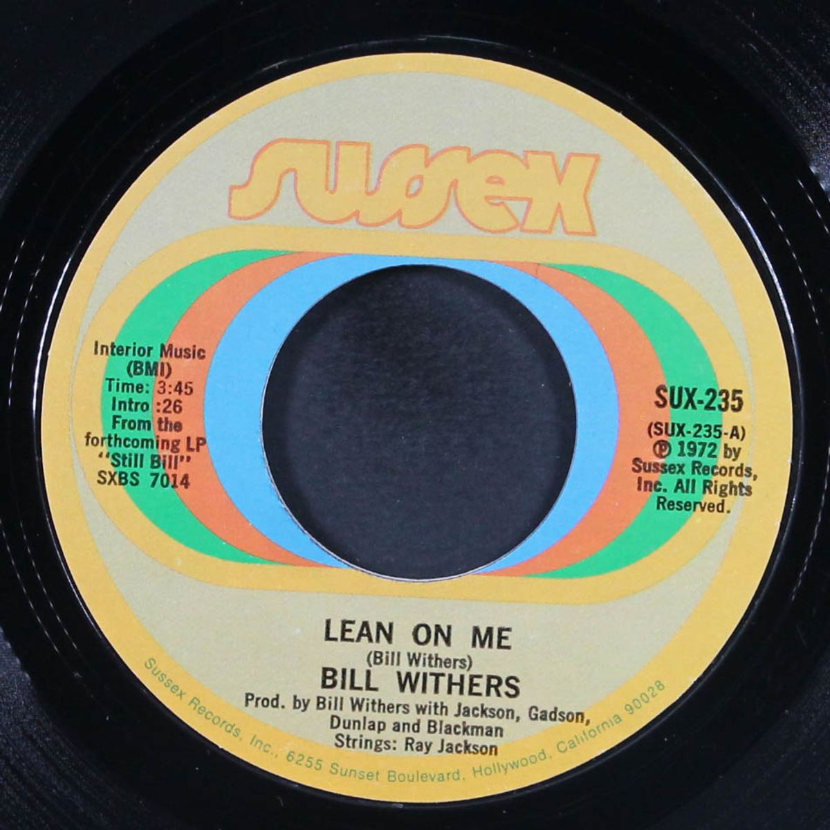 lean on me / better off dead by BILL WITHERS