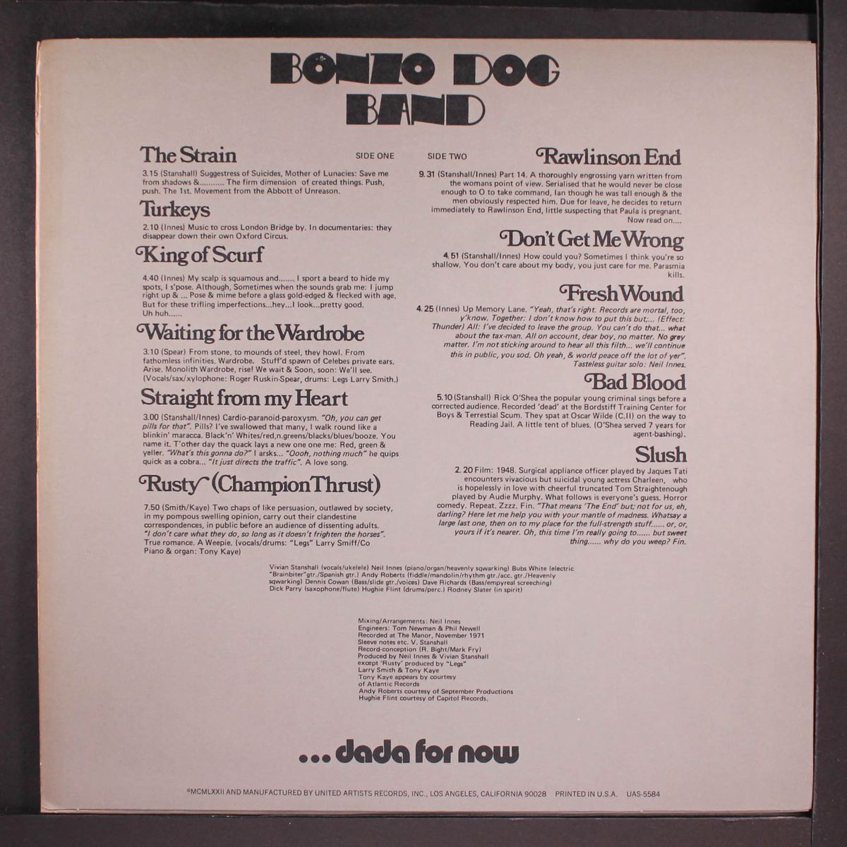 let's make up and be friendly by BONZO DOG BAND