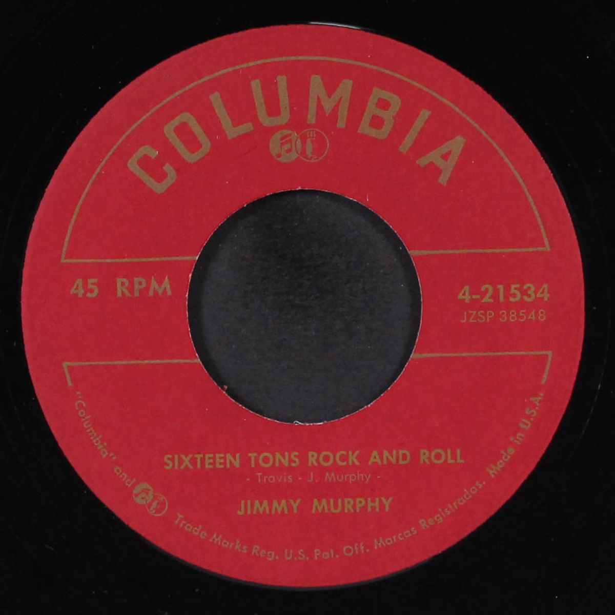 sixteen tons rock and roll by JIMMY MURPHY