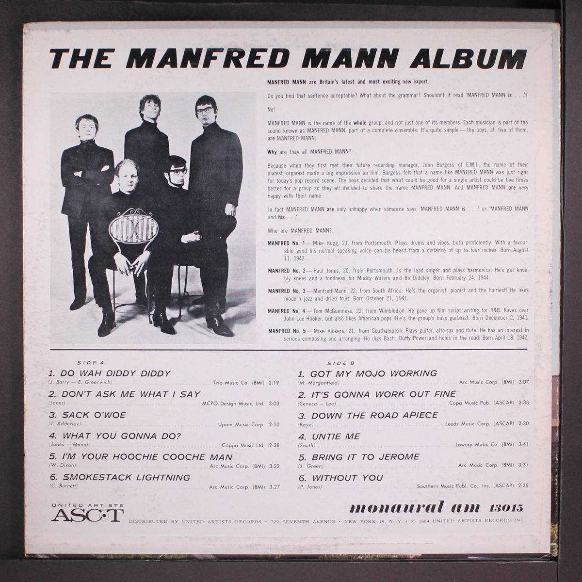 the manfred mann album by MANFRED MANN