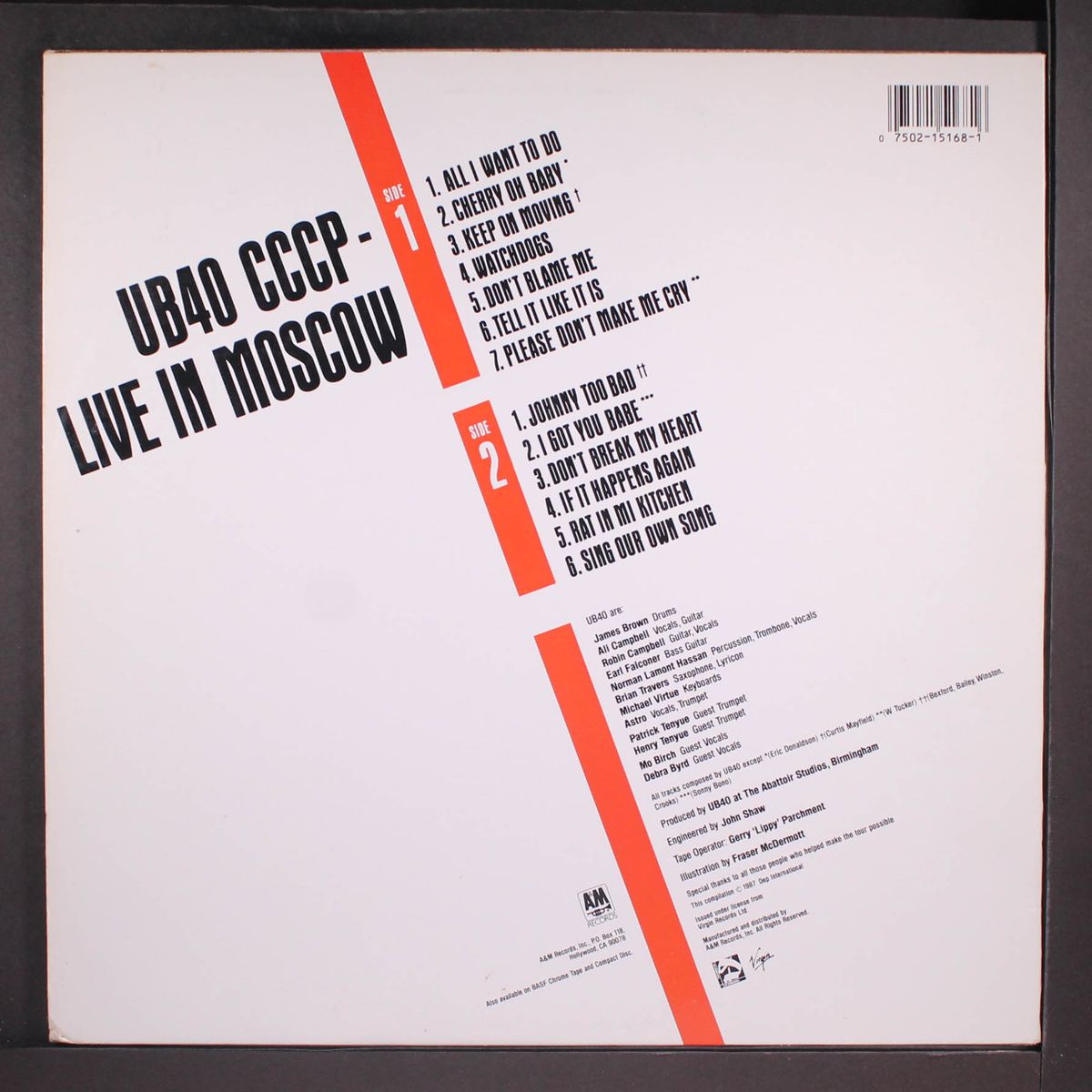 live in moscow by UB40