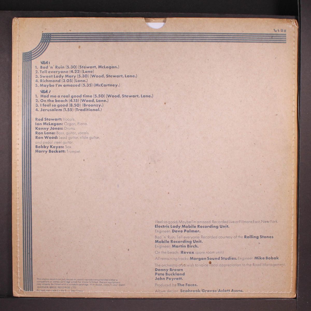 long player by FACES