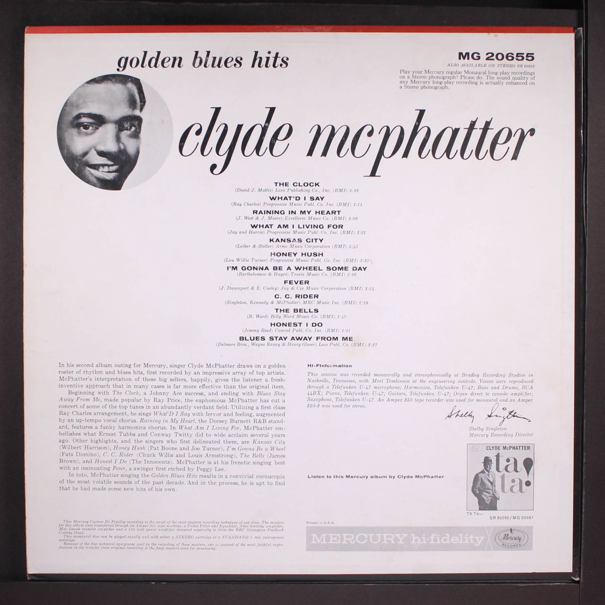 golden blues hits by CLYDE MCPHATTER